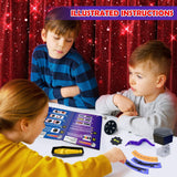 PATIFEED Magic Kit, 60 Magic Tricks for Kids Age 6-8, Magic Set with Instructions, Gift Toys for Kids Ages 6 7 8 9 10 11 12 Year Old PATIFEED