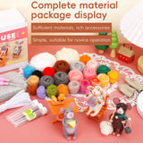 OEHPICC Mouse Family Needle Felting Kit,Needle Felting Starter Kit, Mice Felting Kit for Beginner Adults with Felting Supplies and Instructions for DIY Felting OEHPICC