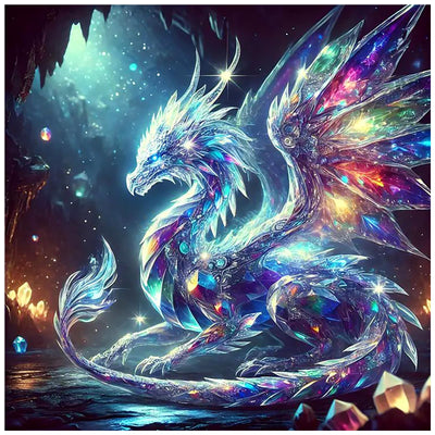 Lophomie Diamond Art Kits for Adults, 5D DIY Dragon Diamond Painting Kits for Adults Beginners, Diamond Dots Kits Gem Arts Crafts for Home Wall Decor 14x14 Inch