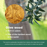 WONDERFUL 100% Natural Olive Wood Long Handle Spoons for Coffee, Tea, Milkshake Kitchen Stirring, Cocktail Stirrer; Mixing Honey Spoon, Chef Tasting Spoons(1 pc) WONDERFUL