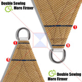 Outdoor Sun Shade Sail Canopy, 10' x 14' Rectangle Shade Cloth Patio Cover - UV Resistant Sunshade Fabric Awning Shelter for Deck Yard Garden Carport (Sand Color) DIIG