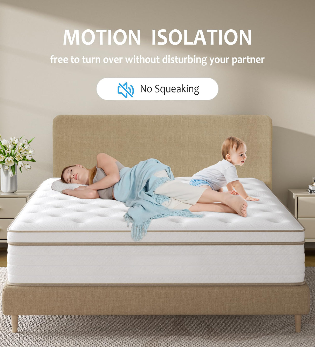 Huyamy Full Mattresses,Hybrid 12 Inch Full Mattress in a Box,Memory Foam & Individually Pocket Spring for Pain Relief,Pressure Relief,Certified. Huyamy