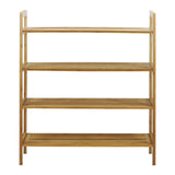 Oceanstar 4-Tier Bamboo, Natural Shoe Rack, Medium Oceanstar