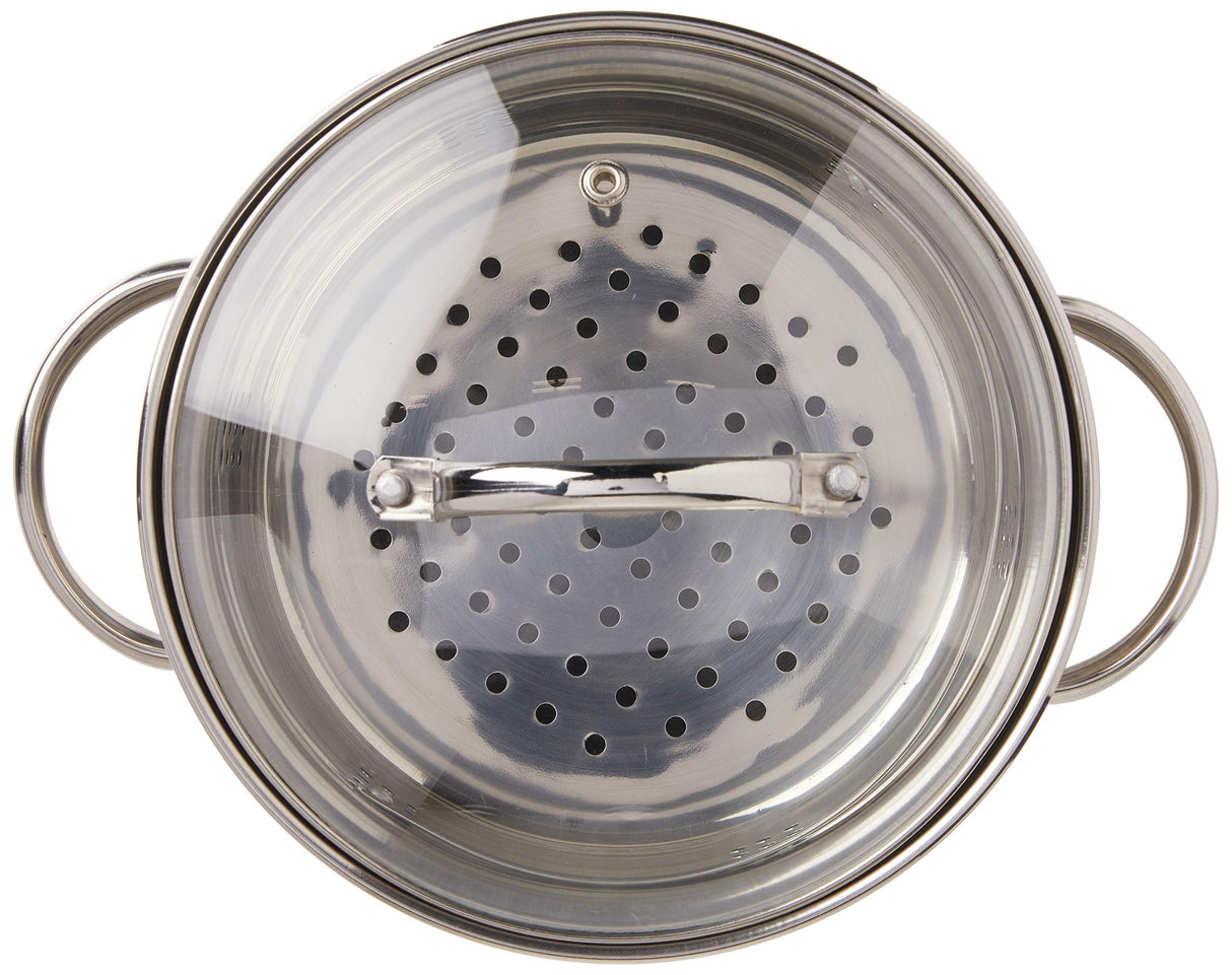 Norpro 4-Quart Steamer Cooker, 3 Piece Set, Stainless Steel Norpro