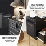 FIREGEAR Gun Safe Biometric Pistol Safe, Quick Access Handgun Safe, Safes for Handgun with Fingerprint, PIN Code, KEY, Mounted Nightstand and Gun Lock FIREGEAR