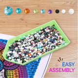 Neliblu Diamond Art for Kids - Enchanting Unicorn Theme - Includes Canvas, Frame, Diamonds, Glue, Tray, and Pen - DIY Arts and Craft Materials - Ideal Gift for Young Artists - 6"x6" Neliblu