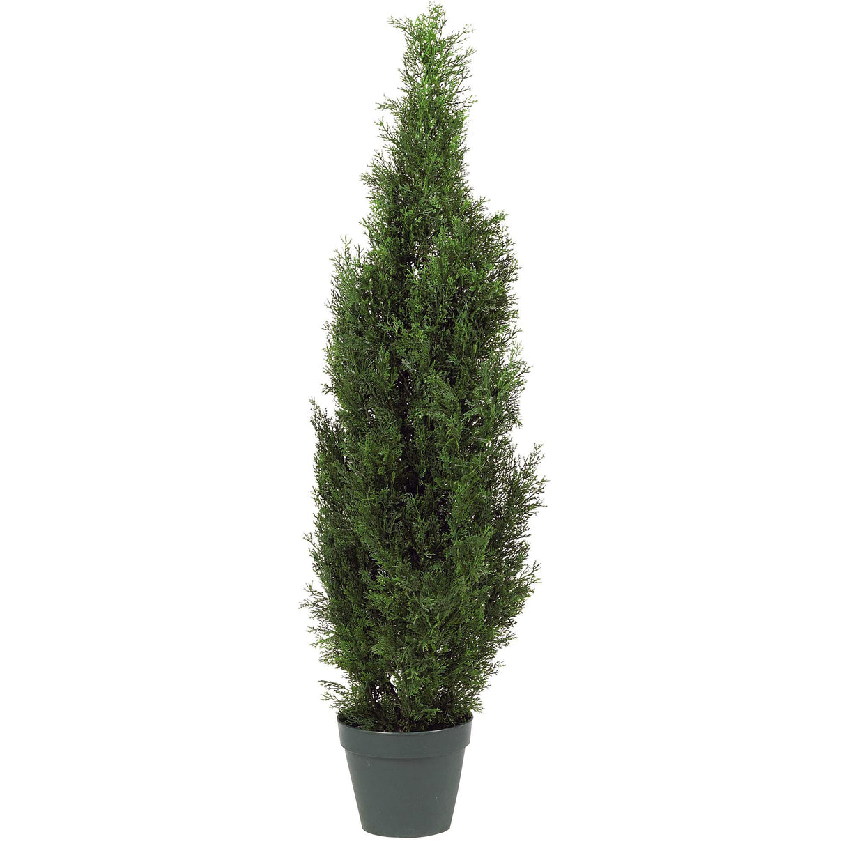 Nearly Natural 4FT Faux Cedar Tree, Outdoor Front Porch Décor, Faux Cedar Tree Pine Tree in Nursery Planter with UV Resistant Coating Nearly Natural