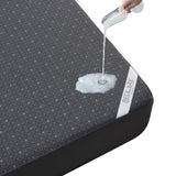 BEDLORE Queen Mattress Protector, Waterproof Noiseless Mattress Cover with Deep Pocket for 6-18 inches Mattress, Soft Breathable Mattress Pad Machine Washable (Dark Gray) BEDLORE