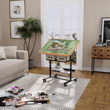 1500 Piece Jigsaw Puzzle Table with Legs,Jigsaw Puzzle Board Portable with 4 Drawers and Cover,35"x26"Adjustable Puzzle Tables for Adults,Gift for Mom OIRBOEUS