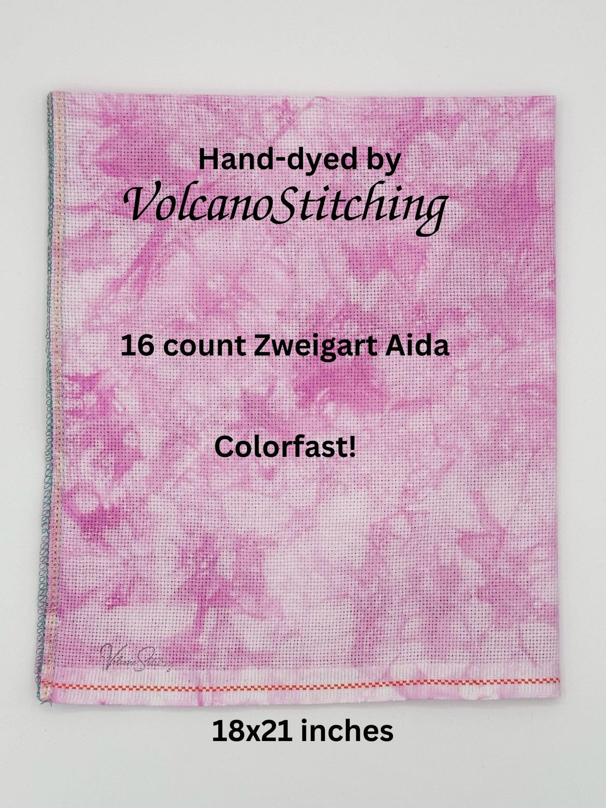 Q Snap Embroidery Frame Needlework Bundle - 11x11 inch Q-Snap Frame and 14 inch Extension Kit Set with Hand-Dyed Aida 16 Count Cross Stitch Fabric by VolcanoStitching VolcanoStitching