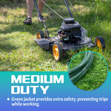GREATIDE Indoor Outdoor Extension Cord 50 FT, 16/3 SJTW Weatherproof Green Electrical Cords, 13 AMP Heavy Duty 3 Prong Power Cable Great for Garden, Landscaping & Holiday Decorations GREATIDE