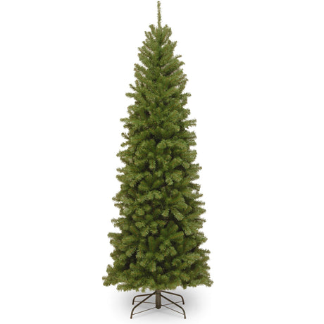 National Tree Company Artificial Slim Christmas Tree, Green, North Valley Spruce, Includes Stand, 6 Feet National Tree Company