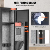 VEVOR Gun Safe for 2 Rifles, Equipped with Locking Mechanism & Digital Code Entry, Fast-Access Firearm Storage Unit with Adjustable Shelf & Handgun Holder, Secure Rifle Keeper for Household Use VEVOR