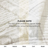 Bedsure Cream Throw Blanket for Bed - White Decorative Woven Throw Gifts with Tassels, Soft and Lightweight Farmhouse Blankets for Couch and Sofa, 50x60 Inches Bedsure