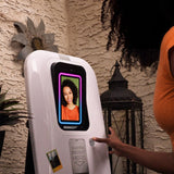 Arcade1Up Touchscreen Photobooth - Personalize Your Selfies with Stickers, Picture Effects, and Cool Filters, Prints 2" x 3" Photos, Instantly Share via QR Code - Perfect for Parties and Weddings ARCADE1UP