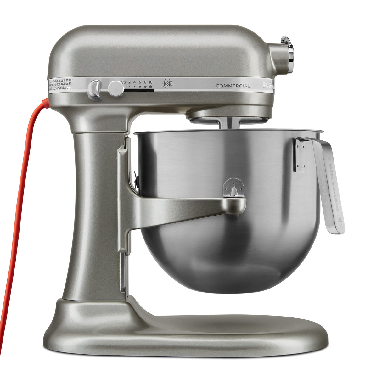 KitchenAid KSM8990CU 8-Quart Commercial Countertop Mixer, 10-Speed, Gear-Driven, Contour Silver KitchenAid