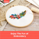 XEmbro 12 PCS White Embroidery Fabric, Pre-Cut Natural Cotton Embroidery Cloth Fabric, 4 Sizes Embroidery Cloth Squares for Embroidery Garment Craft (5.9 to 11.8inch) XEmbro