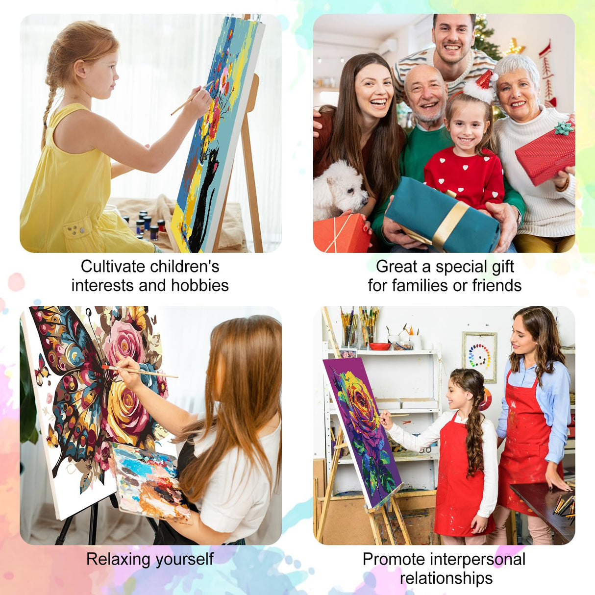 Framed Paint by Numbers Kit for Adults Beginner, Hummingbird Easy Paint by Number Kits on Canvas Framed, DIY Acrylic Oil Painting by Numbers with Frame for Gift Home Decor 8 x 12 inch GEEHEIY