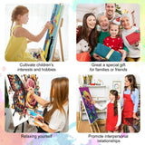 Framed Paint by Numbers Kit for Adults Beginner, Hummingbird Easy Paint by Number Kits on Canvas Framed, DIY Acrylic Oil Painting by Numbers with Frame for Gift Home Decor 8 x 12 inch GEEHEIY