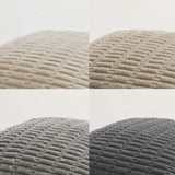 Fancy Homi Set of 4 Grey and White Decorative Throw Pillow Covers 18x18 Inch for Couch Bed Chair, Modern Farmhouse Boho Room Decor, Soft Fuzzy Double Sided Corduroy Textured Striped Cushion Case 45cm Fancy Homi