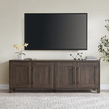 Henn&Hart Rectangular TV Stand for TV's up to 80" in Alder Brown, TV Stands for the Living Room Henn&Hart