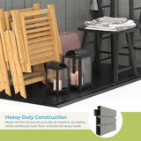 Suncast BMS6312D Everett 6' x 3' Heavy-Duty Resin Outdoor Pad-Lockable Double Doors and Windows All-Weather Shed for Yard Storage, Dove Gray Suncast