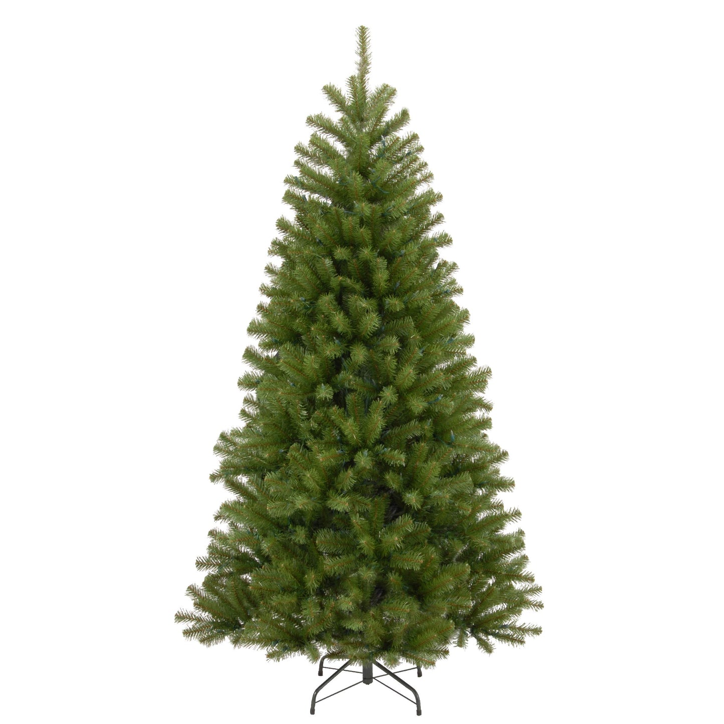 National Tree Company Artificial Full Christmas Tree, Green, North Valley Spruce, Includes Stand, 7.5 Feet