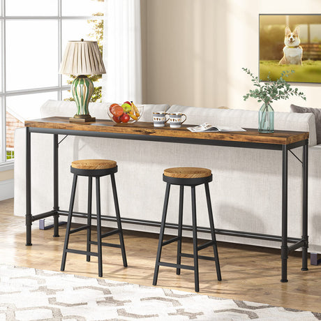 Tribesigns 70.9 Inch Rustic Industrial Console Table - Versatile Sofa & Entryway Table Tribesigns