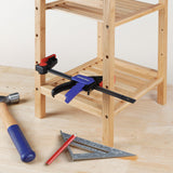 WORKPRO 6" Bar Clamps for Woodworking 2-Pack, Quick-Release Wood Clamps/Spreader Light Duty, One Hand F Clmaps 150 LBS Load Limit, Ideal for Woodworking and DIY Projects WORKPRO