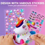 Klever Kits DIY Night Light- Paint Your Own Unicorn Lamp- Arts & Crafts Kit School Activities Art Supplies Painting Kits, Birthday Gifts for Girls Boys Aged 6+ Klever Kits