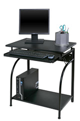 OneSpace Stanton Desk with Pullout Keyboard Tray Computer, Black OneSpace