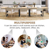 STHOUYN 63”-79” Extendable Dining Room Table, Modern Farmhouse Wooden Kitchen Table, Long Expandable Dining Table for 6 8 10, Large Expanding Table Conference Tables (Rustic Oak) STHOUYN