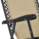 Yaheetech 26in Rocking Chair Outdoor Zero Gravity Folding Chairs Rocking Chairs Foldable Outdoor Lounge Chair for Outside Lawn with Cupholder/Pillow Ergonomic Design for Rest, Set of 2 Yaheetech