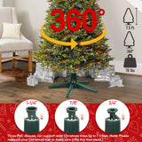 Blissun 360-Degree Rotating Adjustable Christmas Tree Stand, Suitable for Up to 7.8 Feet Artificial Christmas Trees, Dark Green Blissun