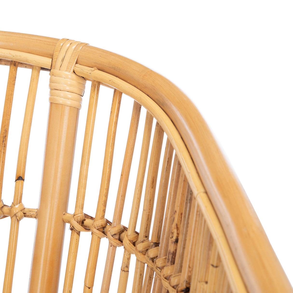 SAFAVIEH Home Collection Olivia Rattan Cushion Accent Chair, Natural/White Safavieh