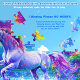 100 Piece Puzzles for Kids Ages 4-6 6-8 Unicorn Rainbow Jigsaw Puzzles Kids Puzzles Ages 5-8 100 Piece Puzzle for Adults Kids Learning Educational Toys Gifts for Girls Boys Sopu