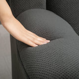 HOMCOM Recliner Chair with Vibration Massage and Heat, Oversized Swivel Rocker Single Sofa with Footrest, Remote and Side Pockets, Velvet Fabric Manual Reclining Chair for Living Room, Gray HOMCOM