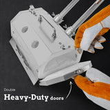 ATkrou Gas Propane Forge 2600°F,Double Doors,Large Capacity,Portable Equipment,Knife Making(Stainless Steel) Blacksmithing Farrier tool,Gas Welding Kits, Forge Kit GY200 ATkrou