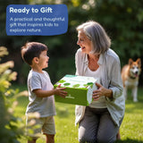 Kinderific Gardening Set, Tool Kit, for Kids, STEM, Includes Tote Bag, Spade, Watering Can, Rake, Fork, Trowel and Gloves (Sunshine) Kinderific