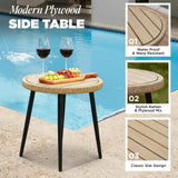 IDZO Heavy Duty 500lbs Weight Capacity Wicker Bistro Table and Chairs Set of 2 with Olefin Fabric Soft Cushions IDZO