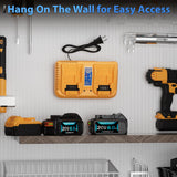 LILEIPOWER 2Pack 20V 6.0Ah Battery Replacement for Dewalt 20V Max Battery and DCB102 Charger Combo Compatible with Flexvolt 20V/60V Battery DCB206 DCD/DCF/DCG/DCS Cordless Power Tools LILEIPOWER