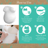 Kate & Milo Belly Casting Kit, Pregnancy Keepsake Making Kit, Easy DIY Plaster Cast Baby Bump Keepsake, Perfect For Expecting Moms and Ideal Nursery Decor Kate & Milo