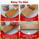 LUTQ Wood Grain Tool - Natural Woodgrain Maker for Decorative Painting Premium Wood Graining Tool Set Enhance Your DIY Projects with Wood Grain Patterns LUTQ