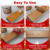LUTQ 3 Pack Wood Grain Tool -Natural Woodgrain Maker for Decorative Painting Premium Wood Graining Tool Set Enhance Your DIY Projects with Wood Grain Patterns LUTQ