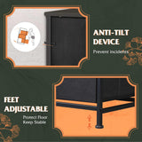 WLIVE Dresser for Bedroom with 8 Drawers, Wide Fabric Dresser for Storage and Organization, Bedroom Dresser, Chest of Drawers for Living Room, Closet, Hallway, Black WLIVE