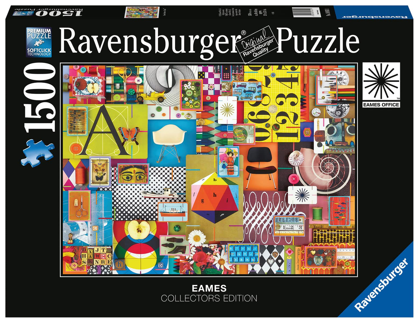 Ravensburger Eames House of Cards 1500 Piece Jigsaw Puzzle for Adults - 16951 - Every Piece is Unique, Softclick Technology Means Pieces Fit Together Perfectly