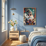 TINDAY Paint by Numbers Kit for Adults Beginner Paint by Number for Adult Gnome Painting by Number for Adults Painting Kits for Adult Christmas Canvas Art Home Decor Santa Claus Wall Art 16x20 in TINDAY