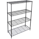ZENY 4-Shelf Adjustable, Heavy Duty Storage Shelving Unit, Steel Organizer Wire Rack, Storage Rack with Leveling Feet for Kitchen Office Garage ZENY