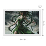 Greek Mythology Medusa Printed Diamond Art Painting Kits for Adults Canvas Diamond Wall Artwork Pictures for Home Office Generic