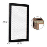 SOFE Farmhouse Memo Board Chicken Wire Frame, Black Large Bulletin Boards for Walls, Hanging Photo Display Board or Jewelry Organizer Wall Grid Panels, Decorative Vision Board for Desktop Office SOFE